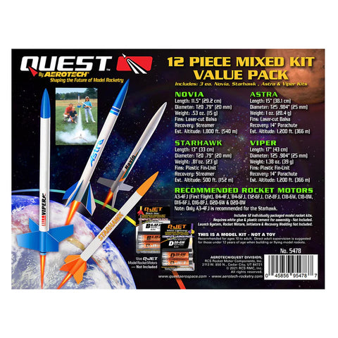 Quest Multi-Rocket Classroom Value Pack 12 Rockets