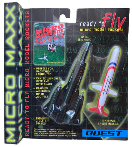 Quest Micro Maxx™ SR-71 Blackbird & Tomahawk Cruise Missile Dual Rocket Pack