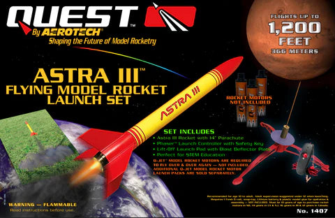 Quest Astra III™ Flying Model Rocket Launch Set – wildmanrocketry.com