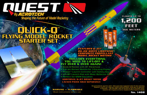 QUICK-Q™ FLYING MODEL ROCKET STARTER SET